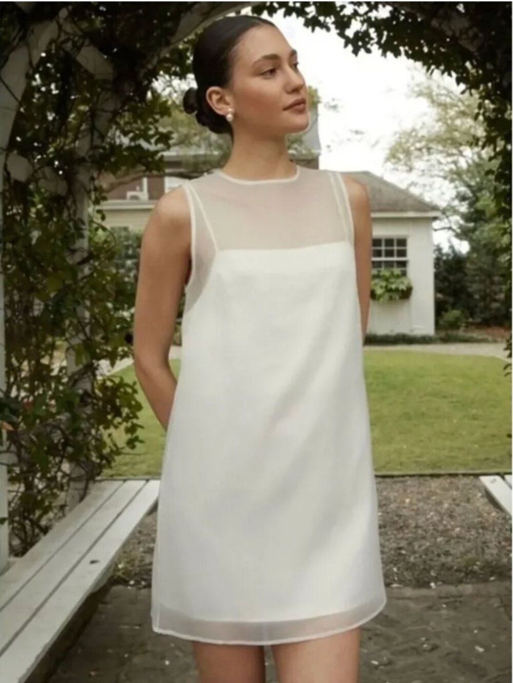 Reformation Vina Dress in Cream